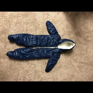 Navy snow suit